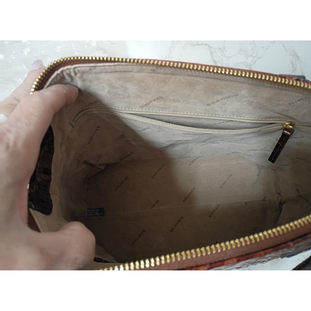 BRAHMIN Large Duxbury Pecan Melbourne Satchel - NWOT - Picture 6 of 7
